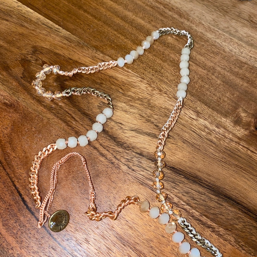 Chloe and Isabell rose gold/pink wrap bracelet - Picture 4 of 4